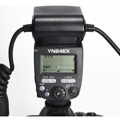 Flash Yongnuo Circular Yn-24ex Macro Ring Para Sony S/juros Cor Preto