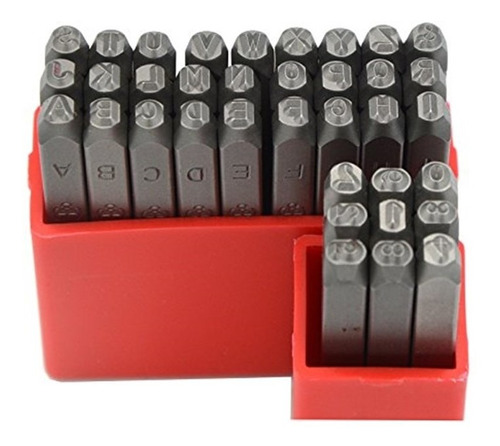 Juego De Punzones 36 Pcs Números/letra Metal/madera Wks Tool