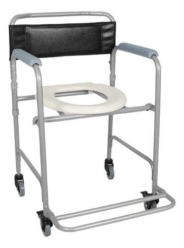 Cadeira De Banho Higienica Idoso Dobrável Aço 100 Kg D30
