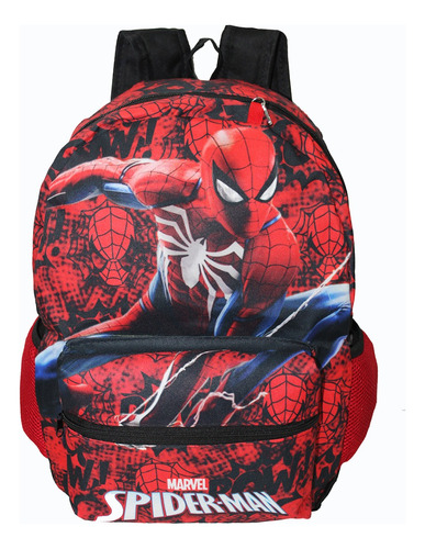 Mochila Homem Aranha Infantil Meninos Juvenil Costas Spider