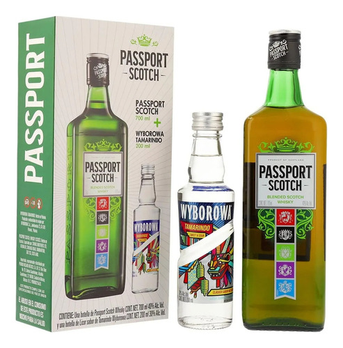 Whisky Passport Scotch 700 Ml + Wyborowa Tamarindo 200 Ml