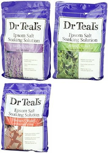 Del Dr. Teal Sal De Epsom Bundle, 3 Artículos: 1 Relax & 3lb