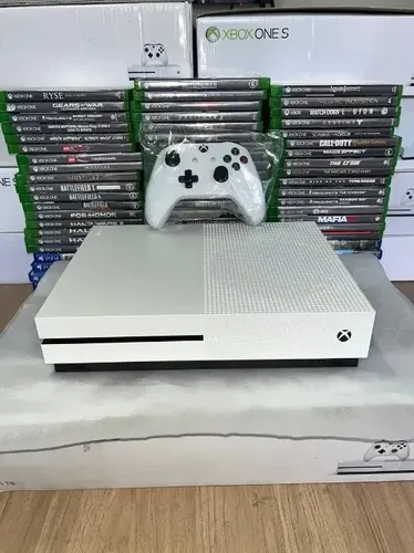 Microsoft Xbox One S 500gb + 06 Jogos + 1 Controle (Recondicionado