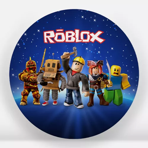 PAINEL ROBLOX REDONDO EM TECIDO SUBLIMADO MEDIDA 1,50. - Yool