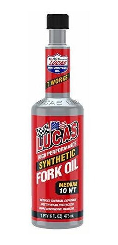 Aceite Sintético Para Horquillas Lucas Oil 10wt.