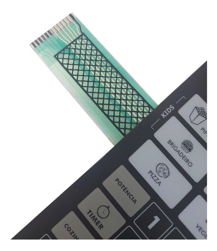 Imagem 2 de 3 de Membrana Teclado Para Microondas Philco Pme31 Pme 31 Preto