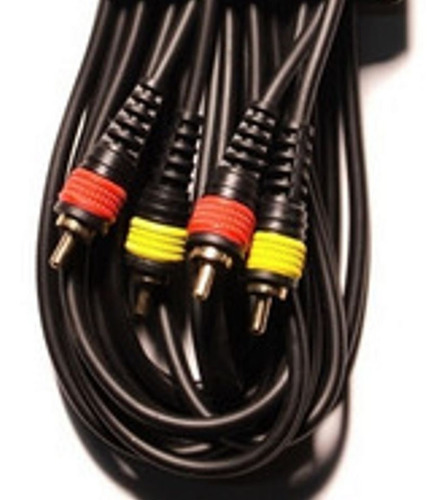 Imagen 2 de 3 de Cable Rca Macho A Rca Macho 3 Metros