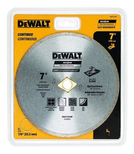 Disco Continuo 7 Dw47701hp Dewalt