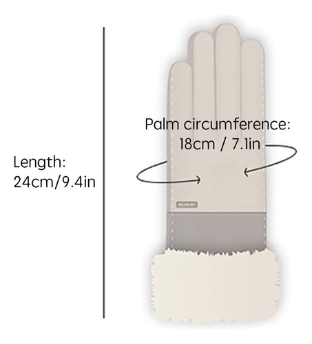 Guantes De Lana Cálidos De Invierno Para Mujer Guantes