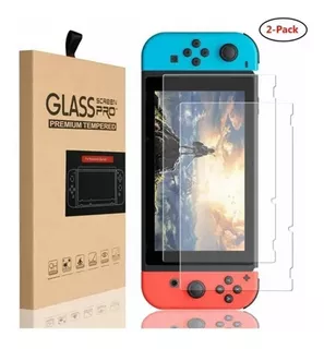 2piezas Mica Cristal Templado Nintendo Switch 0.33mm Oficial