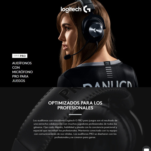 Diadema Gamer Profesional Logitech G Pro / Pc, Ps5|4, Xbox