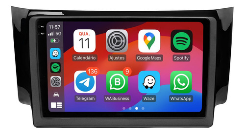 Multimidia Sentra 2015/2019 Android 14 Octacore 6gb 128gb 9p