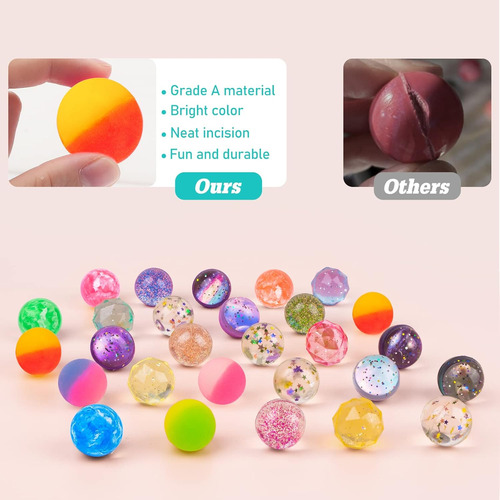 24 Bolas Rebotantes De 1.260 In, 6 Estilos, Bolas De Rebote