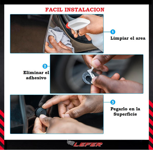 Imagen 5 de 6 de Protector Antigolpes Auto Para Puertas Baul Capot X 4
