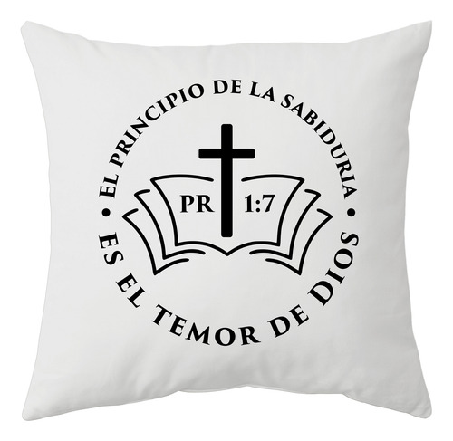 El Principio Sabiduria Almohadon Cristiano Friki Tu Eres Blanco El Principio Sabiduria