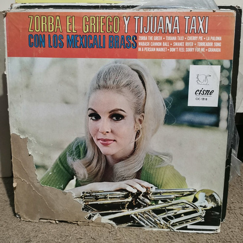 Disco Lp Zorba Griego Y Tijuana Tax-con Los Mexicali Brass,m