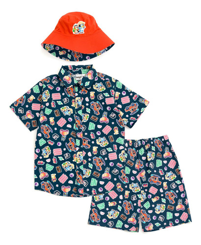 Set De Ropa Bluey Bingo Para Niños Pequeños, Camisa, Pantalo