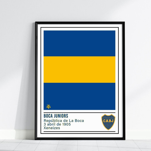 Cuadro Vidrio Futbol Boca Juniors 43x33 Ideal Regalo 02-boca