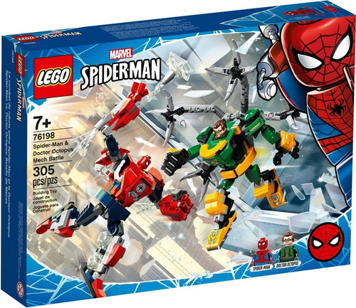 Lego Homem Aranha E Doutor Octopus - Combate De Robôs 305pçs