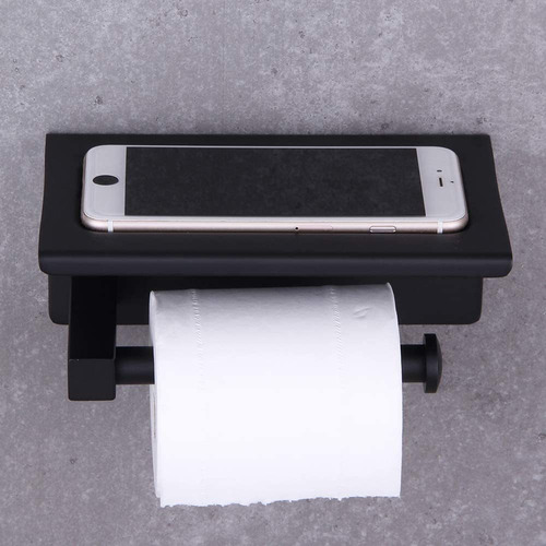 Soporte Para Papel Higiénico Con Estante Accesorios De Baño