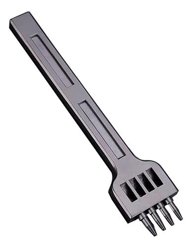 Perforadora De Cuero Para Perforar Filas 4 Mm 4 Puntas Negro