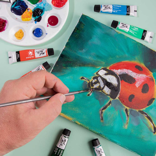Set De 24 Pinturas Al Óleo Pro En Tubo Mont Marte X 12 Ml