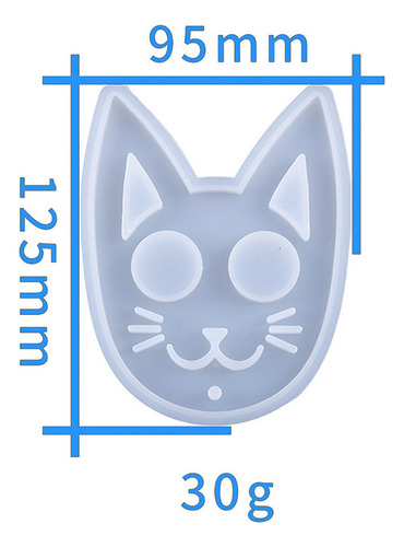 Molde De Llavero De Gato De Autodefensa, Cristal Epoxi Resin
