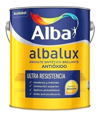  Esmalte Sintetico Albalux Alba Blanco Brillante 4 Lts  