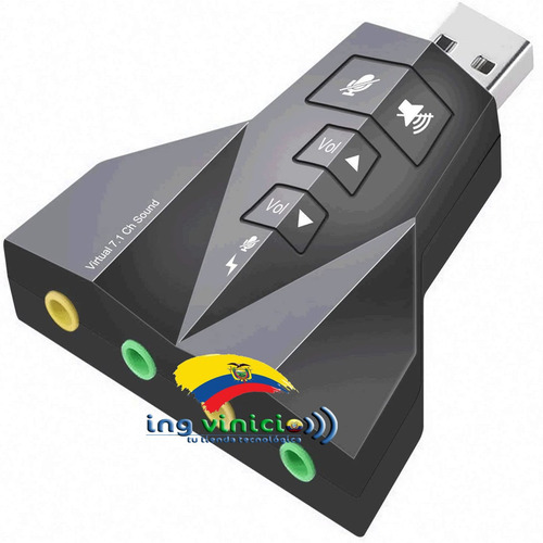 Tarjeta De Sonido Usb 7.1 2 Entradas + 2 Salidas Mezclas Djs