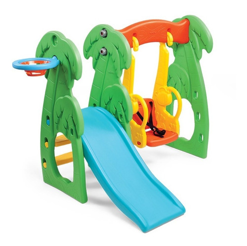 Mini Parque Vegui Hamaca + Tobogan + Aro / Open-toys 34 Ea