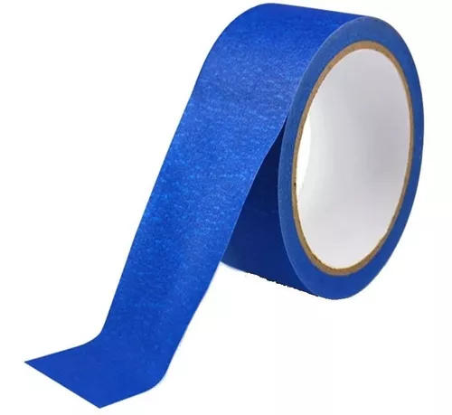 Cinta De Papel Enmascarar Azul Uv 48 Mm Doble A Pintor X 20