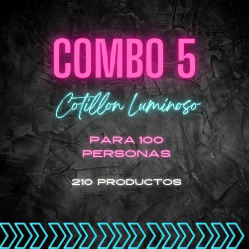Cotillon Carioca Combo#05 Luminoso Para 50 Personas