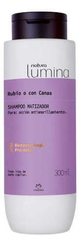 Shampoo Matizador,  Lumina, Para Rubios O Con Canas, Natura