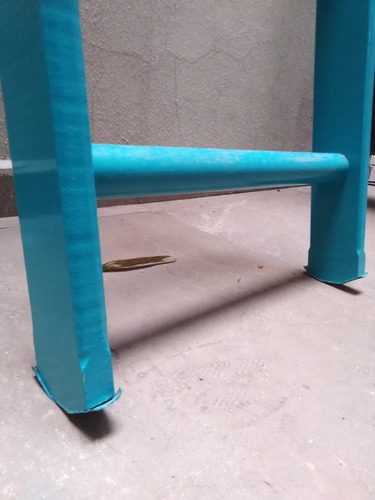 Escalera De Madera 1.8 M (usada) Turquesa (Usado)