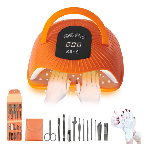 Lámpara De Uñas Kit De Uñas 300w/72led Uv Secador De Uñas