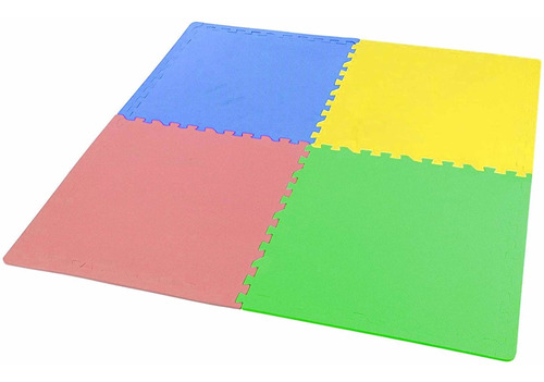 Alfombra Piso Encastrable Goma Eva Infantil 60x60cm 4 Unidad