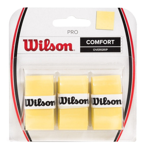 Overgrip Wilson Pro Pack C/3 Unidades Amarelo- Roger Federer