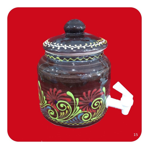Imagen 2 de 2 de Mini Portagarrafón Cerámica Dispensador 23x17 Cm 2 Lts M15