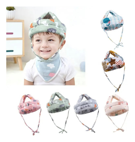 Gorro Casco Protector De Golpes Cabeza Para Bebés