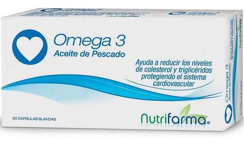 Nutrifarma Omega 3 Aceite De Pescado 30 Caps Colesterol