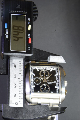 Reloj Seiko Sna769 Chronograph 100m Malla Acero Plateado Plateado Negro