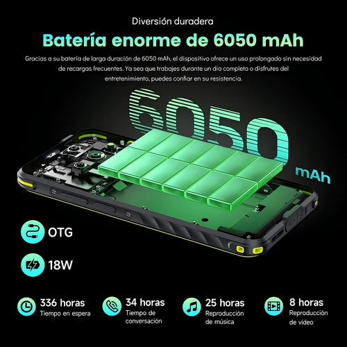 Celular Ulefone Armor X31 Dual Sim Teléfono Resistente Android 14 6.56 6+6gb Ram 128gb Rom Cámara Nocturna Nfc Ir Blaster Smartphone Versión Global