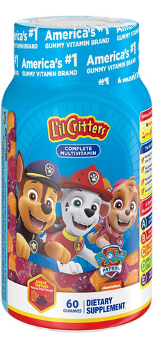 Lil Critters Paw Patrol Multivitaminicos Completos 60 Gomita