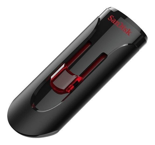 Imagen 4 de 5 de Memoria USB SanDisk Cruzer Glide 32GB 3.0 negro y rojo
