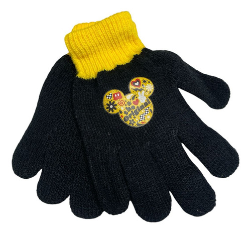 Guantes Infantiles Para El Frio Mickey Mouse 14cm Clandy Negro Mickey Mouse