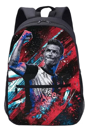 Mochila Escolar De 3 Piezas De Cristiano Ronaldo