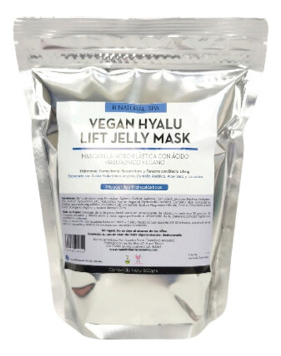 Vegan Hyalu Lift Jelly Mask 500grs
