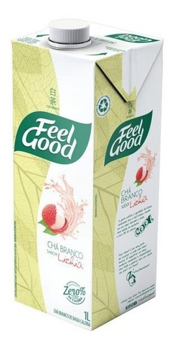 Imagem 2 de 3 de 12x Chá Branco Sabor Lichia Feel Good Caixa 1l