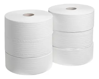 6 Rollos Higiénico Jumbo Papel Baño Doble Hoja Facturamos