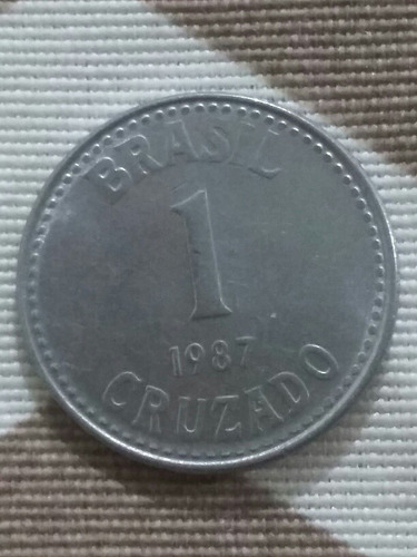 Moeda 1 Cruzado Ano 1987 #respeito Aos Direitos Da Humanidad